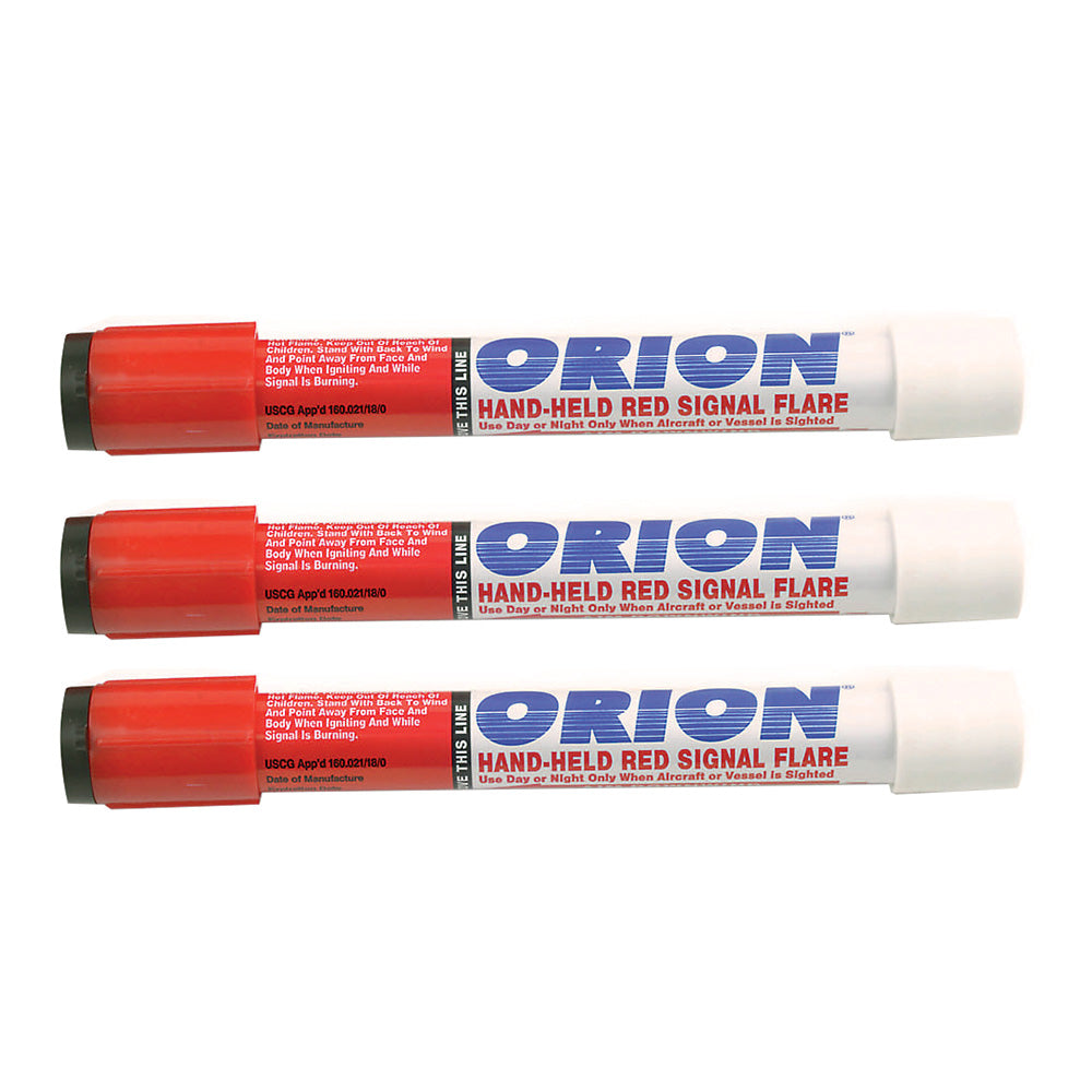 Orion Locate Basic-3 Red Handheld Flares - 3-Pack