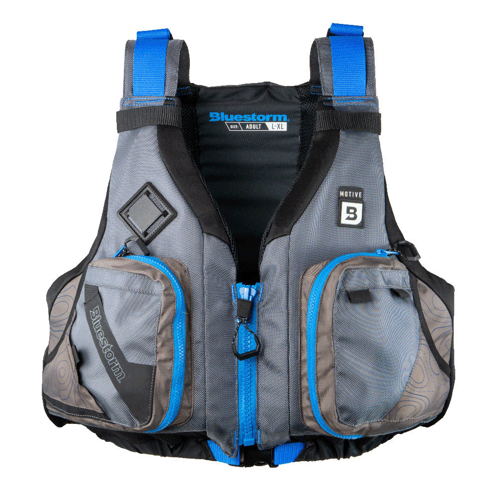 Bluestorm Motive Kayak Fishing Vest - Deep Blue - 2XL/3XL