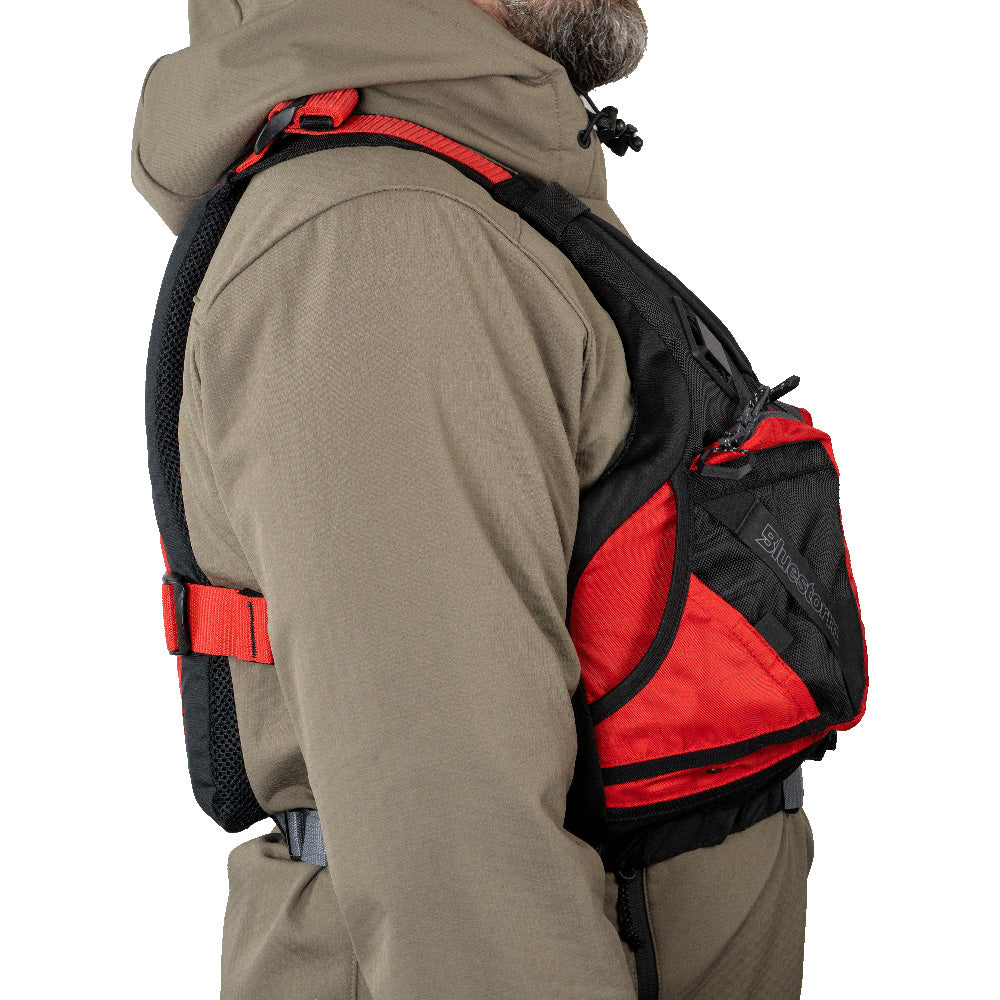 Bluestorm Motive Kayak Fishing Vest - Nitro Red - 2XL/3XL