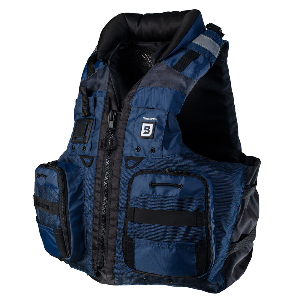 Bluestorm Classic Adult Fishing Life Jacket - Deep Blue - 2XL/3XL