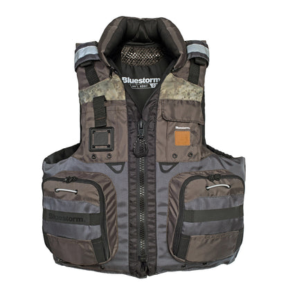 Bluestorm Classic Adult Fishing Life Jacket - Legendary Driftwood - S/M