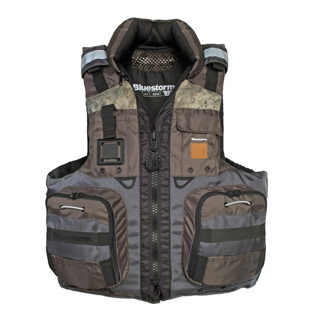 Bluestorm Classic Adult Fishing Life Jacket - Legendary Driftwood - 2XL/3XL