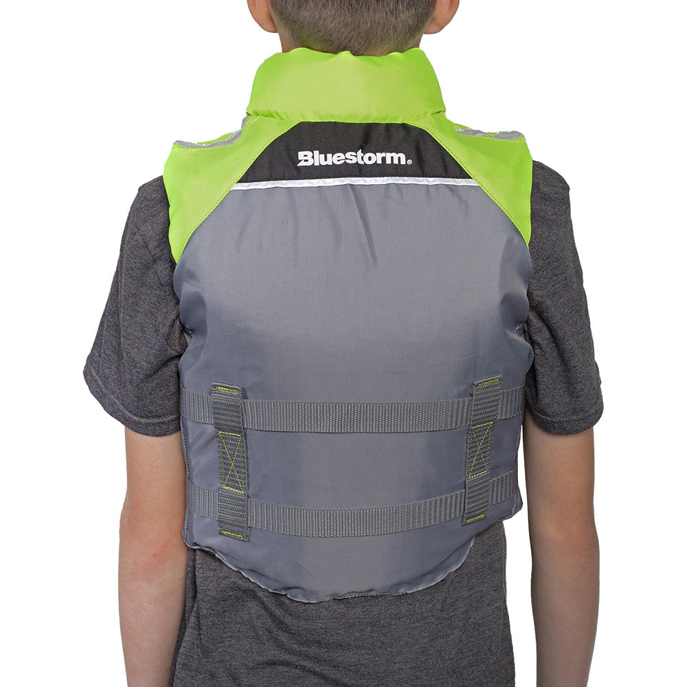 Bluestorm Classic Youth Fishing Life Jacket - Hi-Vis