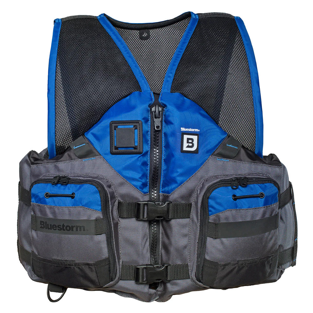 Bluestorm Sportsman Adult Mesh Fishing Life Jacket - Deep Blue - S/M