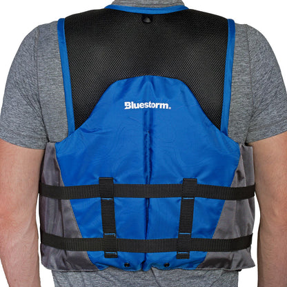 Bluestorm Sportsman Adult Mesh Fishing Life Jacket - Deep Blue - S/M