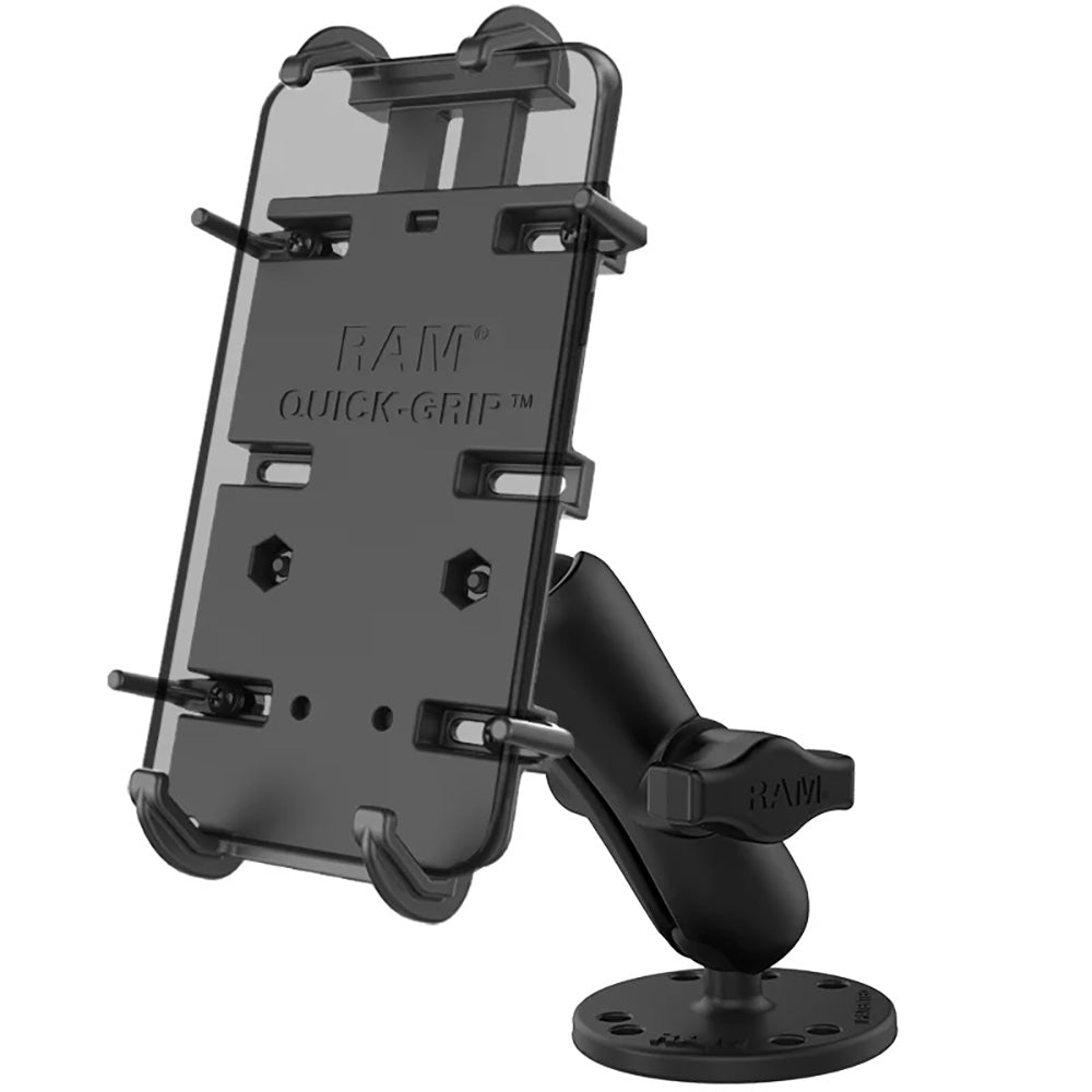 RAM Mount RAM Quick-Grip XL Spring-Loaded Phone Mount w/Drill-Down Base