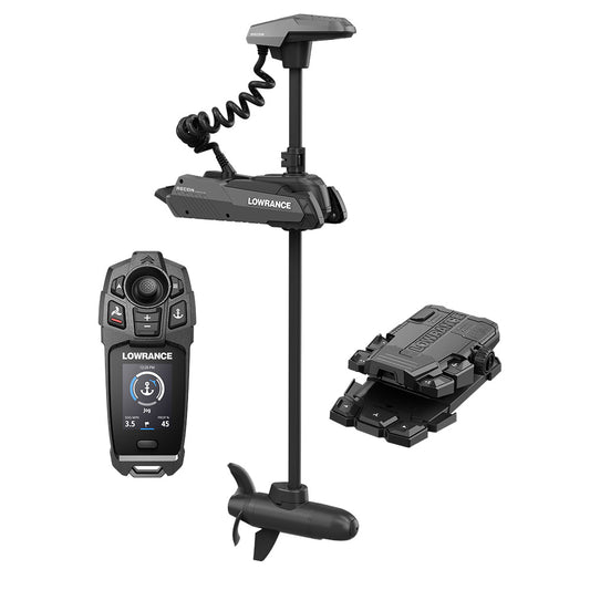 Lowrance Recon FW 54" Trolling Motor - Includes Freesteer Joystick Remote, Wireless Foot Pedal  HDI Nosecone