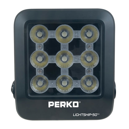 Perko Lightship 50 LED High Performance Floodlight - 12/24V - Black