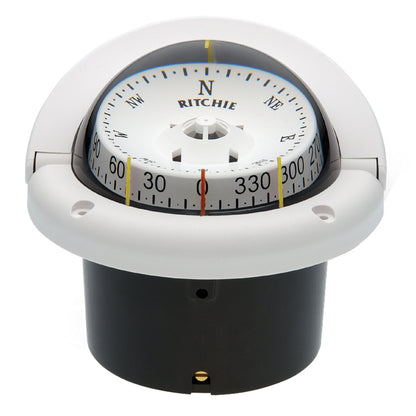 Ritchie HF-743W Helmsman Compass - Flush Mount - White [HF-743W] | Compasses by Ritchie 