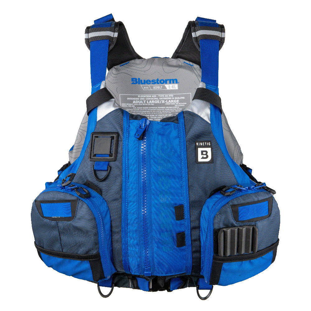 Bluestorm Kinetic Kayak Fishing Vest - Deep Blue - 2XL/3XL