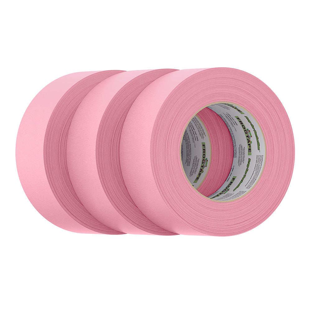 FrogTape CP 325 Medium-High Adhesion Masking Tape - 48MM x 55M x 3-Pack - Pink - Rated for 325F