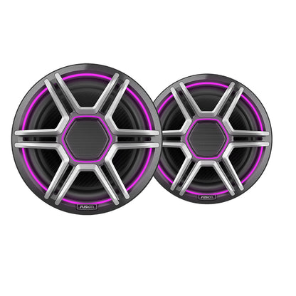 Fusion Apollo 8.8" LED Marine Speakers w/Sports Grey Grille