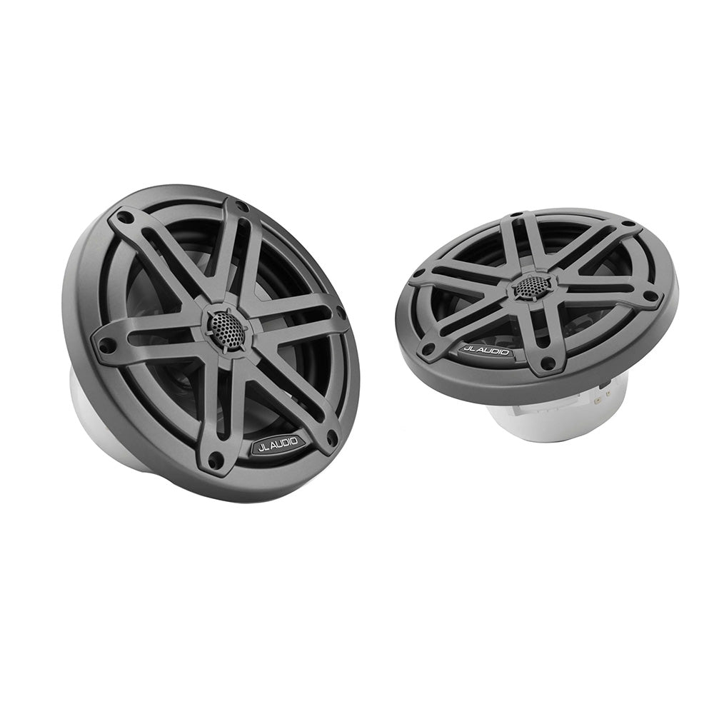 JL Audio M3 Series 6.5" Marine Coaxial Speakers w/Grey Metallic Sport Grilles - M3-650X-S-Gm