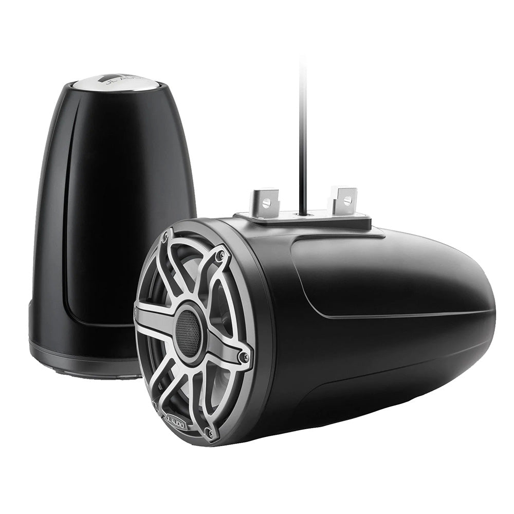 JL Audio M6 Series 7.7" Enclosed Tower Coaxial System w/Titanium Sport Grille - M6-770ETXv3-Sb-S-GmTi