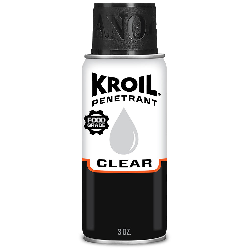 Kroil Clear Food Grade Penetrating Oil - Aerosol - 3oz Can