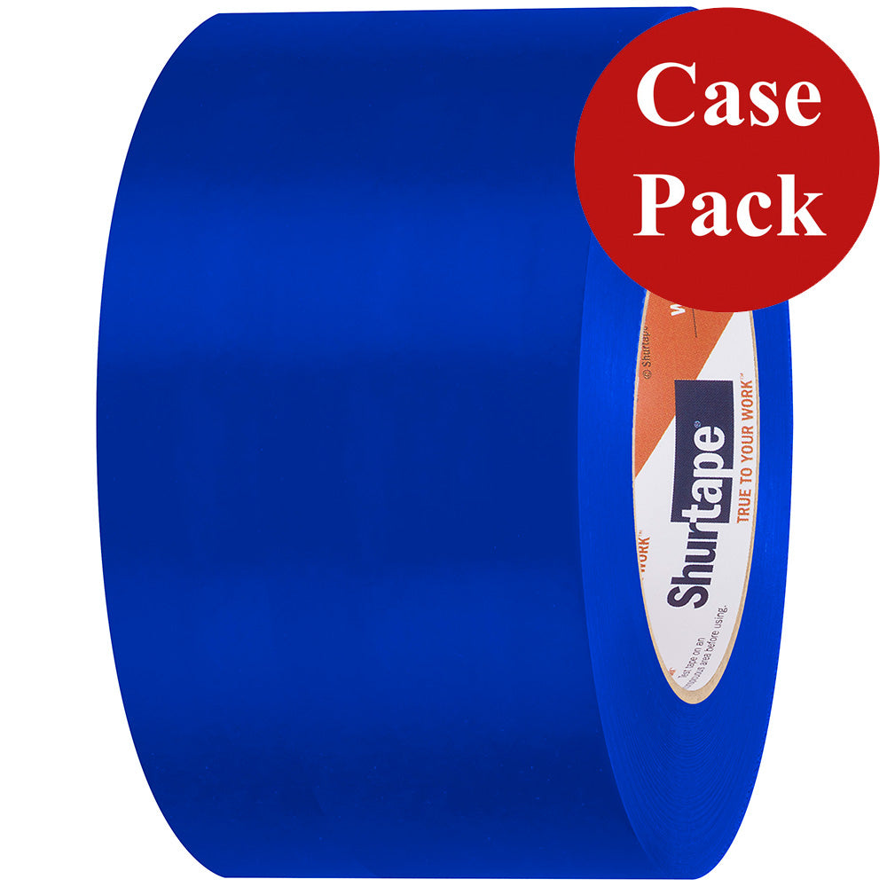 Shurtape UV-Resistant Marine Heat Shrink Tape - 72MM x 55M Roll - Straight Edge Blue *Case of 16 Rolls*