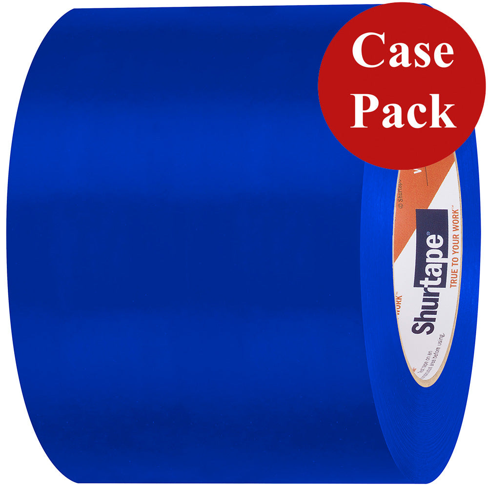 Shurtape UV-Resistant Marine Heat Shrink Tape - 96MM x 55M Roll - Straight Edge Blue *Case of 12 Rolls*