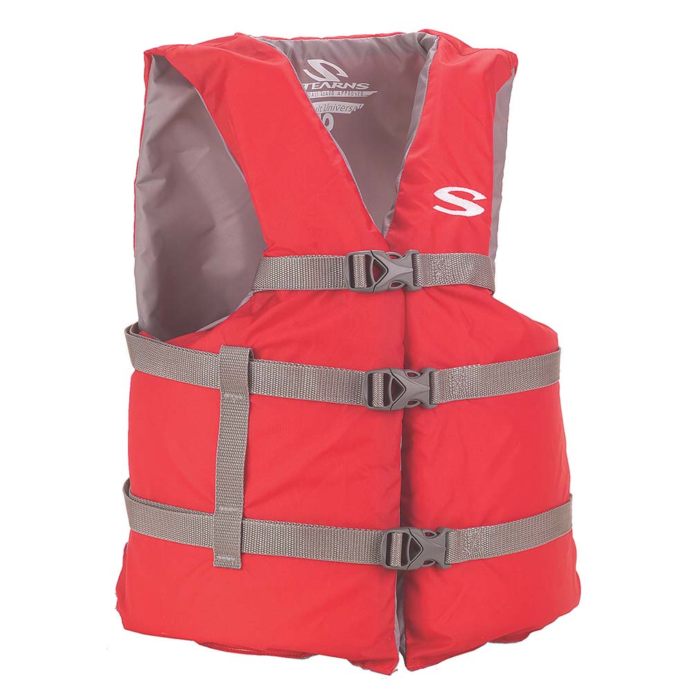 Stearns PFD 2001 Adult Boat Universal Red Display f/Adults Over 90lbs - Chest Size Of 50"