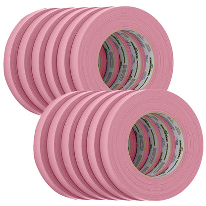FrogTape CP 325 Medium-High Adhesion Masking Tape - 18MM x 55M x 12-Pack - Pink - Rated f/325F
