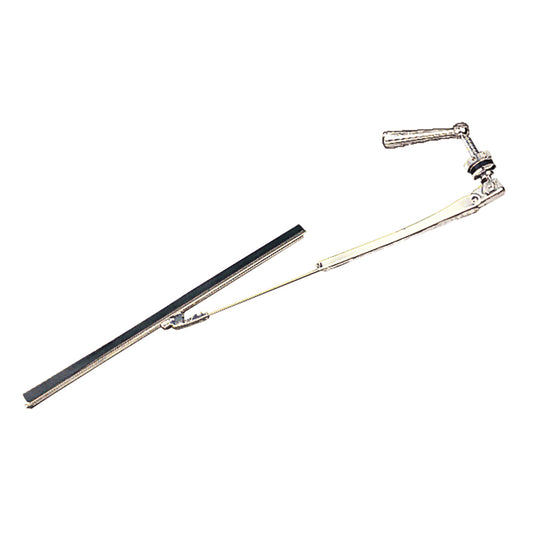 Sea-Dog Manual Windshield Wiper - Machined Brass Chrome Plated