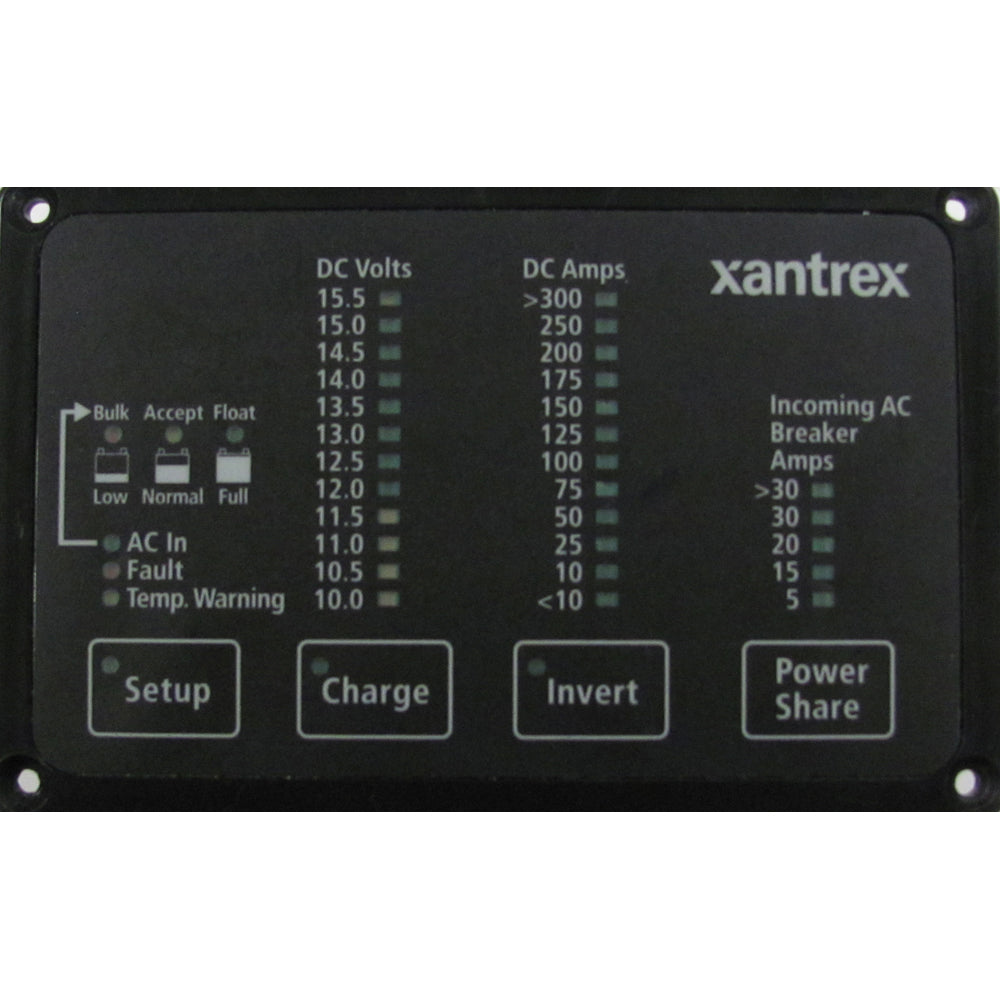 Xantrex Heart FDM-12-25 Remote Panel, Battery Status & Freedom Inverter/Charger Remote Control [84-2056-01] | Inverters by Xantrex 