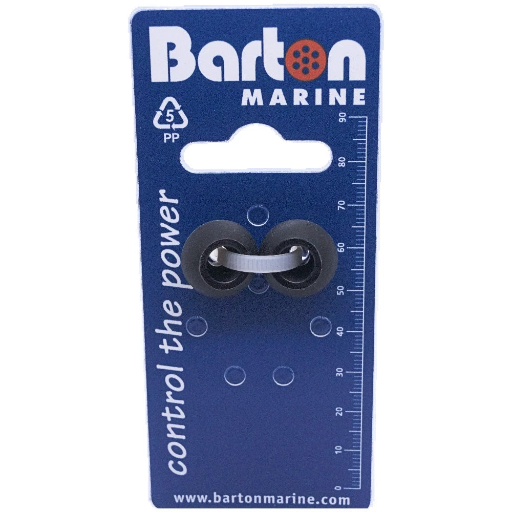 Barton 4mm Rope Stoppers - Black - Pair