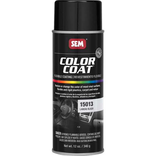 SEM Color Coat - 16oz Aerosol Can - Landau Black