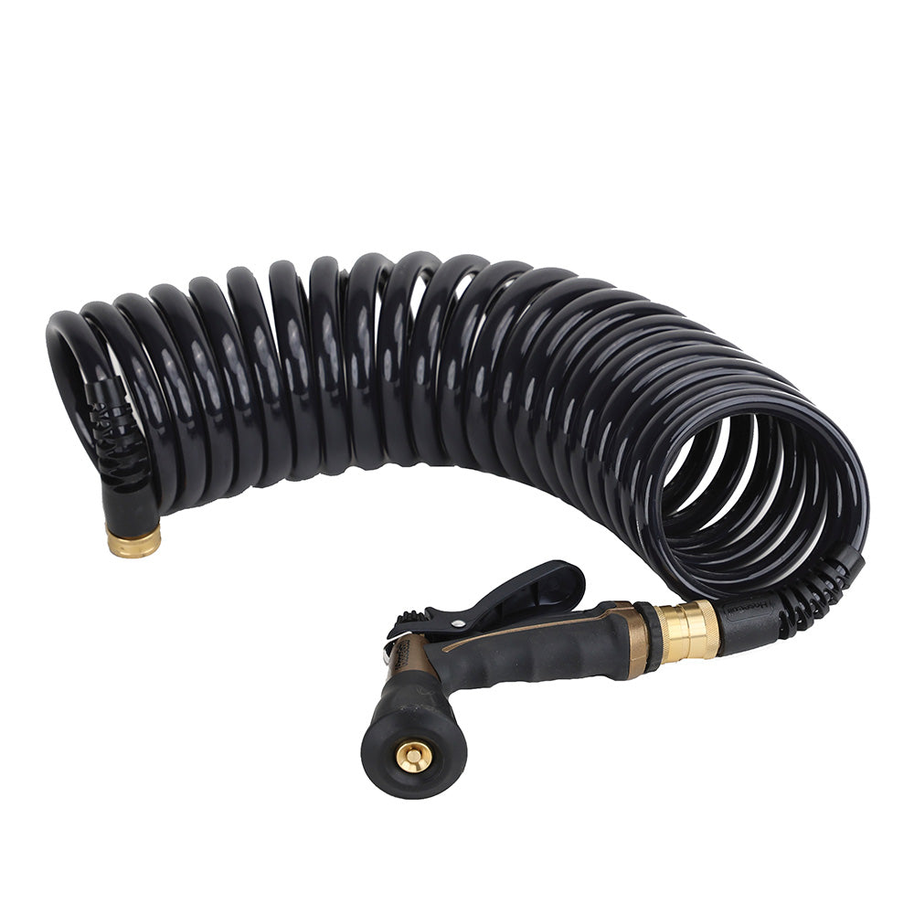 HoseCoil Commercial Pilot PRO 25' Hose Kit w/Boat Bumper Metal Body Nozzle
