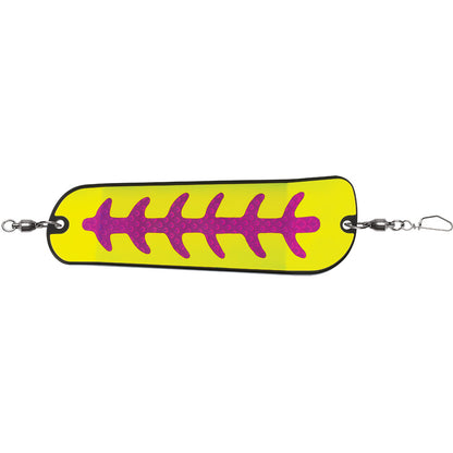 Luhr-Jensen Money Roll Flasher - 11" - Nuclear Carbon Glow