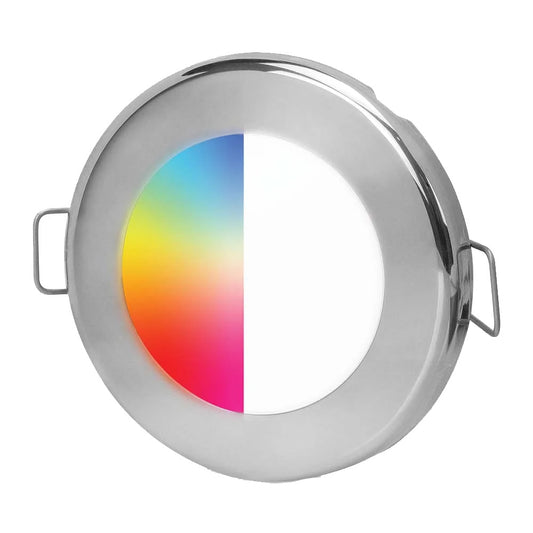Hella Marine EuroLED75 RGBW Downlight - Stainless Steel Bezel