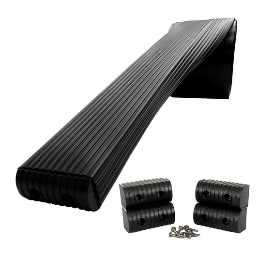Caliber BunkWrap Kit - Black 16' x 2" x 4" Roll + 4 Caps + HRDW Roll + 4 Endcaps  Stainless Steel Hardware