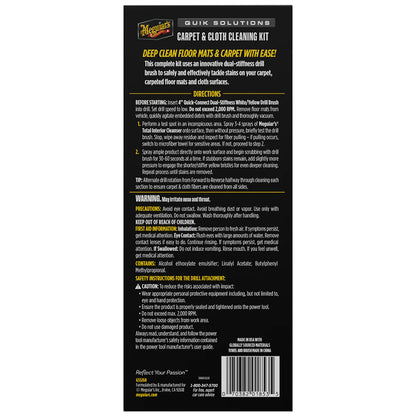 Meguiar's Quik Solutions Carpet  Cloth Cleaning Kit