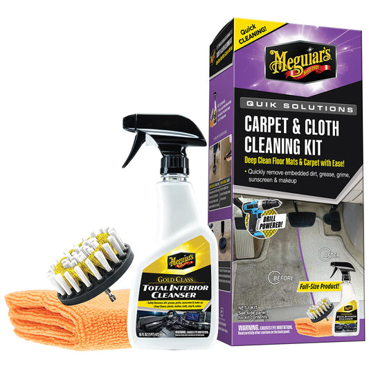 Meguiar's Quik Solutions Carpet  Cloth Cleaning Kit