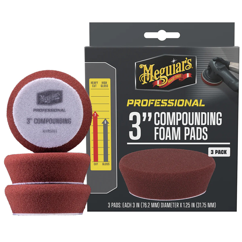 Meguiar's Professional 3" Compound Foam Pads *3-Pack