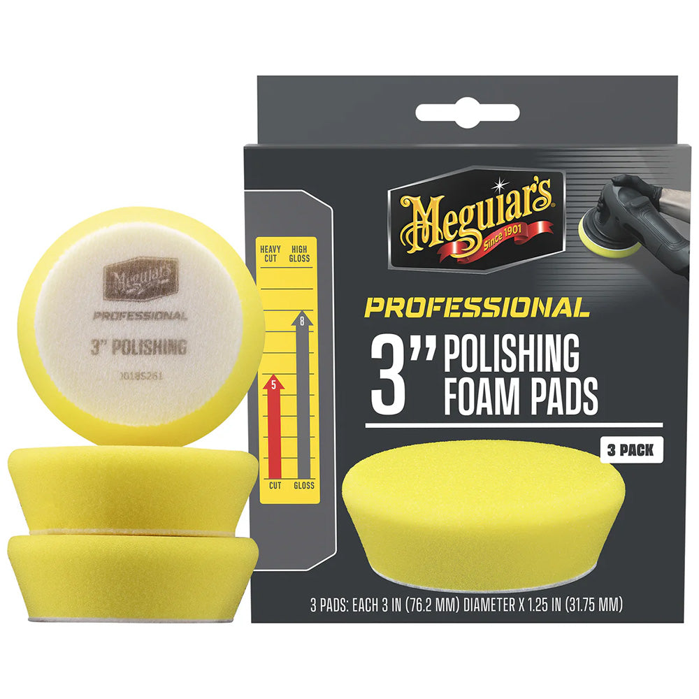 Meguiar's Professional 3" Polishing Foam Pads *3-Pack