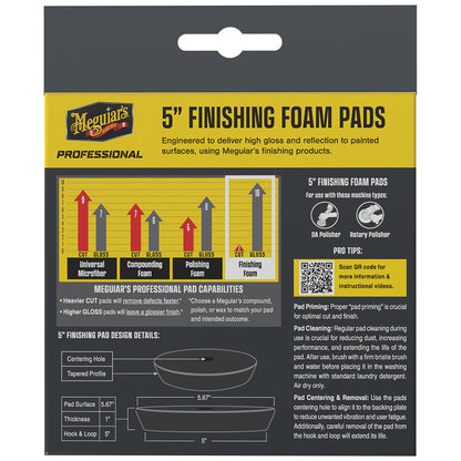 Meguiar's Professional 5" Finishing Foam Pads *2-Pack