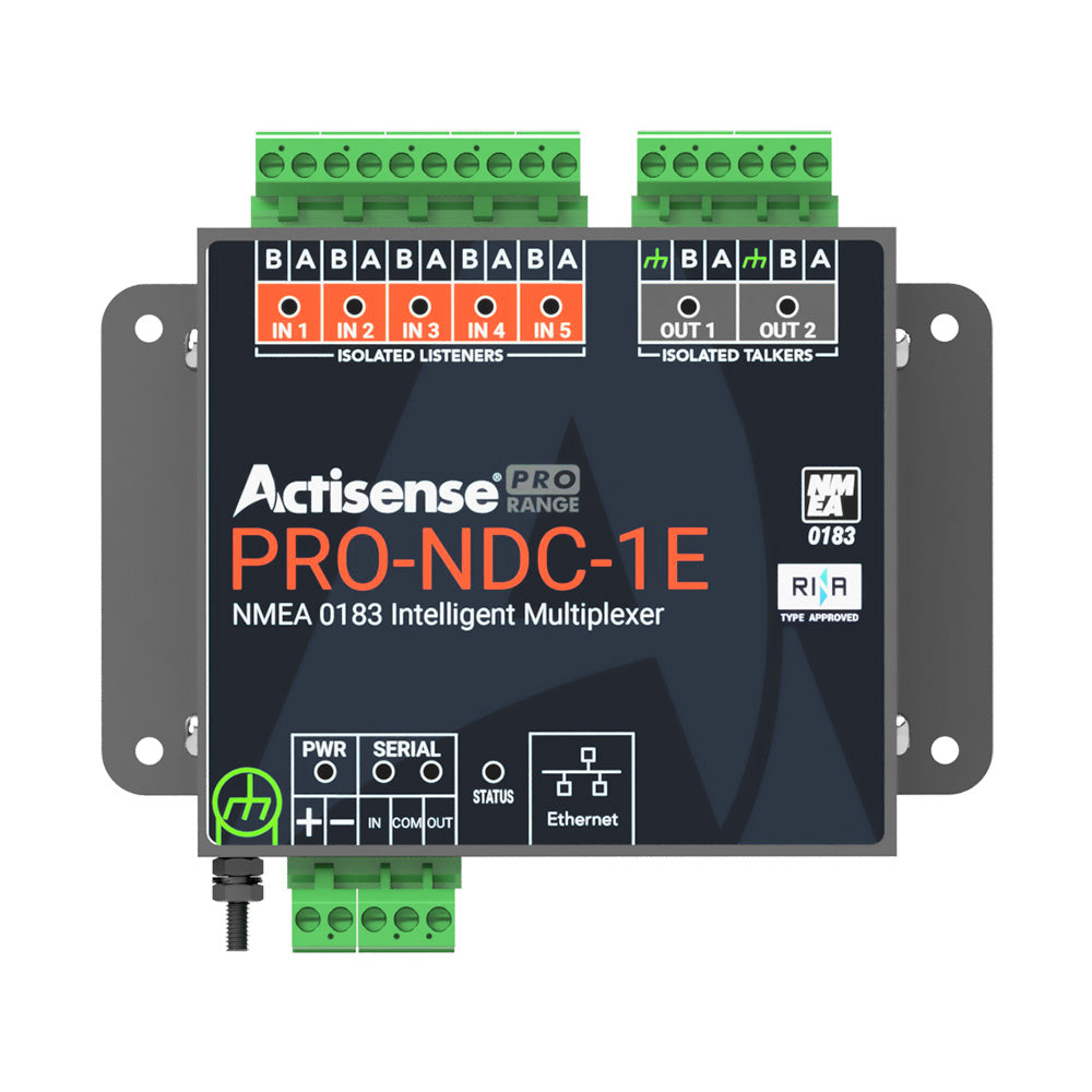 Actisense Pro NMEA 0183 Multiplexer - 5 Inputs  2 ISO-Drive Outputs, Ethernet  Serial Connections