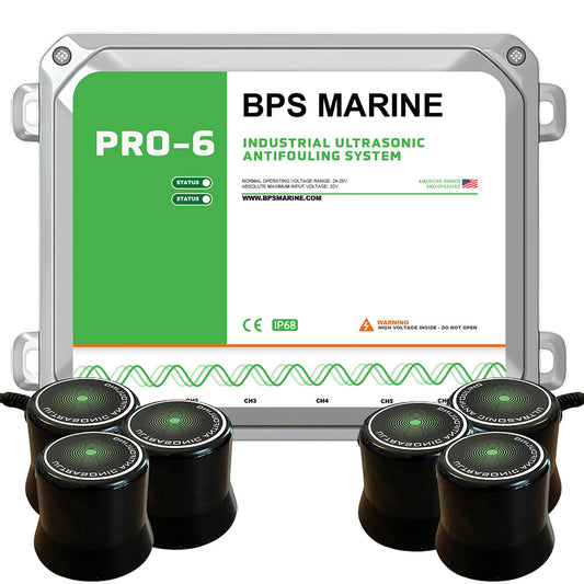BPS Marine PRO-6 6-Transducer Ultrasonic Antifouling System - 24VDC