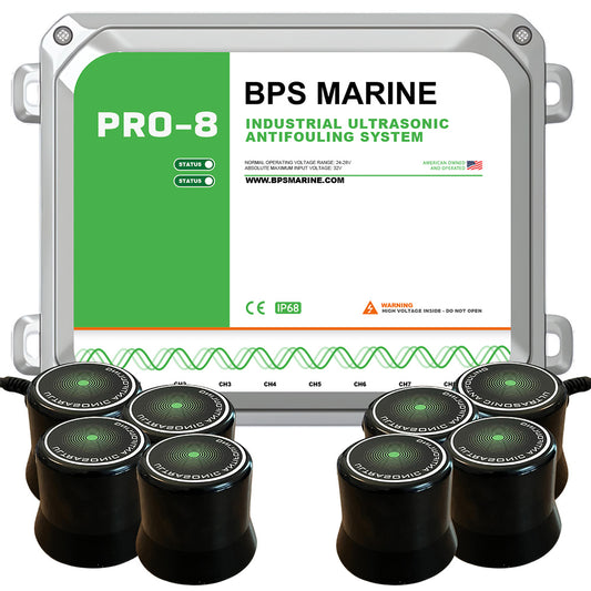 BPS Marine PRO-8 8-Transducer Ultrasonic Antifouling System - 24VDC