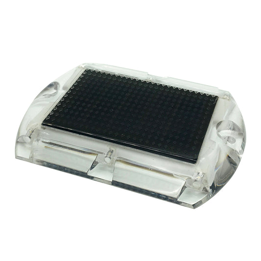 Hydro Glow 3.5" x 4.5" Rectangular LED Ultra Thin Solar Pathway Dock Light 3000K - Warm White