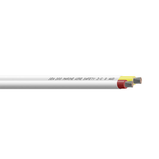 Sea-Dog 8/2 AWG Flat Duplex Safety Wire Red/Yellow - 50'