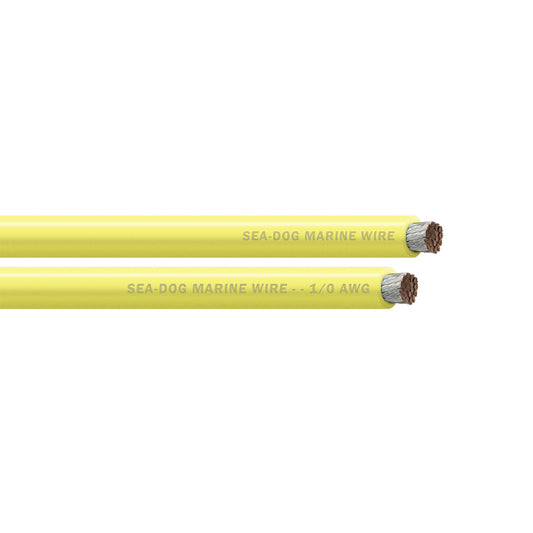 Sea-Dog 1/0 AWG Yellow Battery Cable - 100'