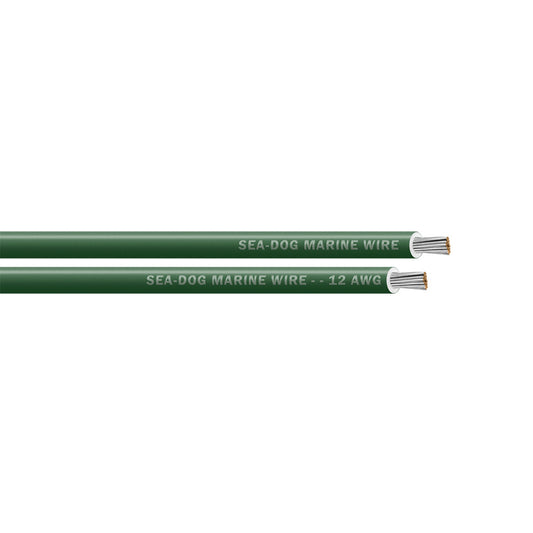 Sea-Dog 12 AWG Green Primary Wire - 1000'