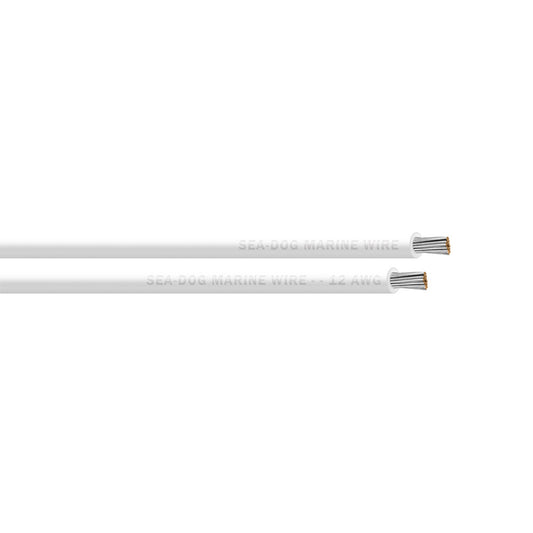 Sea-Dog 12 AWG White Primary Wire - 250'