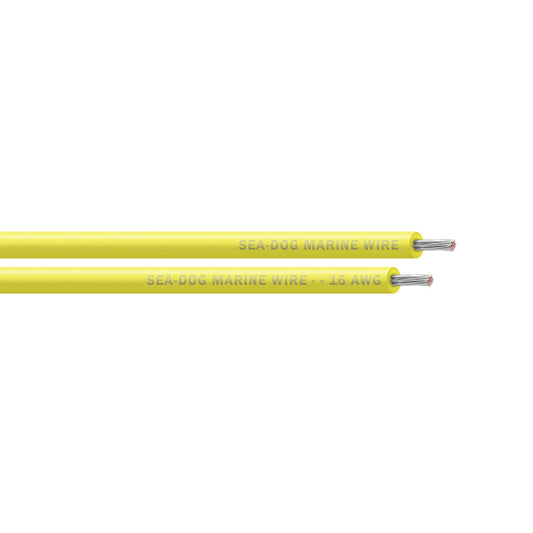 Sea-Dog 16 AWG Yellow Primary Wire - 250'