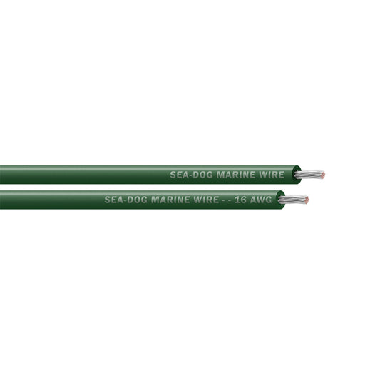 Sea-Dog 16 AWG Green Primary Wire - 1000'