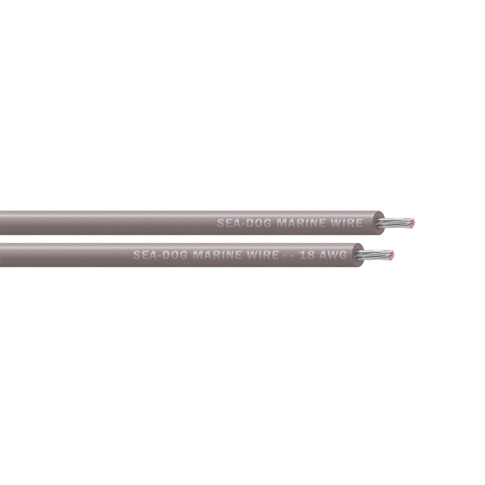 Sea-Dog 18 AWG Grey Primary Wire - 25'