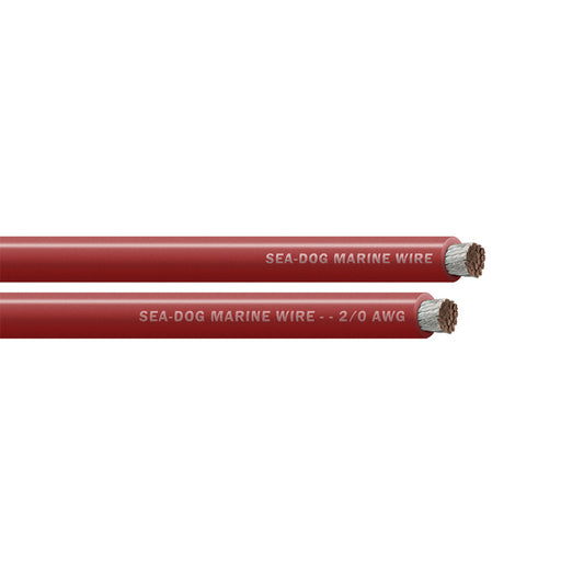 Sea-Dog 2/0 AWG Red Battery Cable - 100'