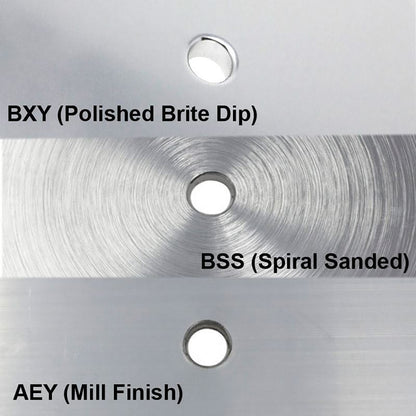 TACO Round Pad 3-Hole Mill Finish - 4-1/2"