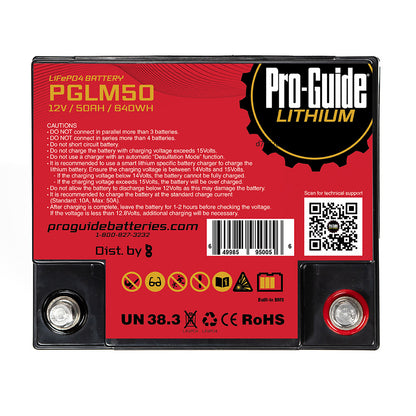 Pro-Guide Signature Series Lithium Battery - 12V - 50AH